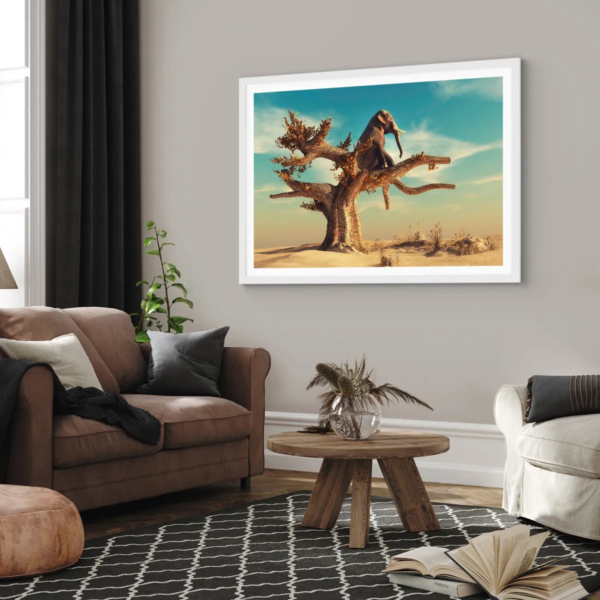 Plakat i hvid ramme - Et nyt synspunkt - 40x30 cm