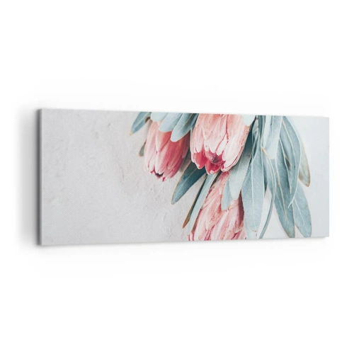 Lærredstryk - Billede på lærred - Skammer sig over deres egen skønhed - 100x40 cm