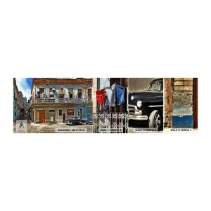 Prøve Fototapet Selvklæbende Deluxe Sticker - Havana stemning - By, Havana, Arkitektur - 100x30 cm