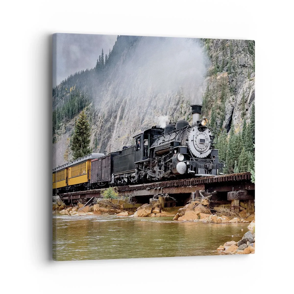 Lærredstryk - Billede på lærred - Og hvorhen? Hvorhen? - 40x40 cm