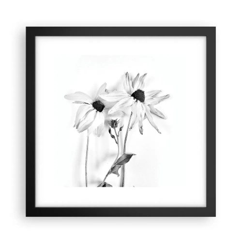 Plakat i sort ramme - Ingen ønsker at være alene - 30x30 cm