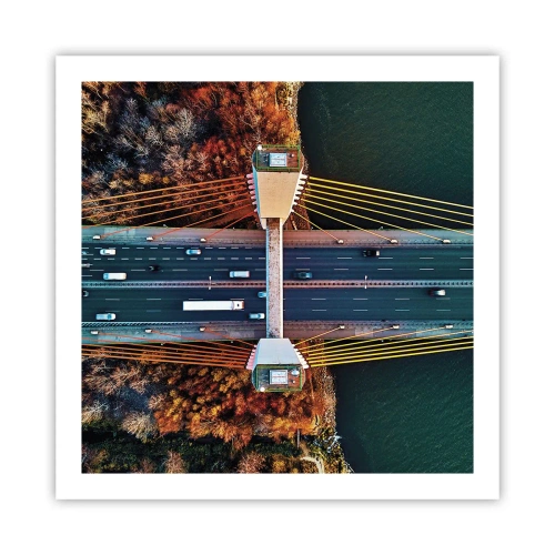 Plakat - Bag vandet, bag skovene - 60x60 cm