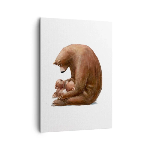 Lærredstryk - Billede på lærred - Drøm sødt, børn - 50x70 cm