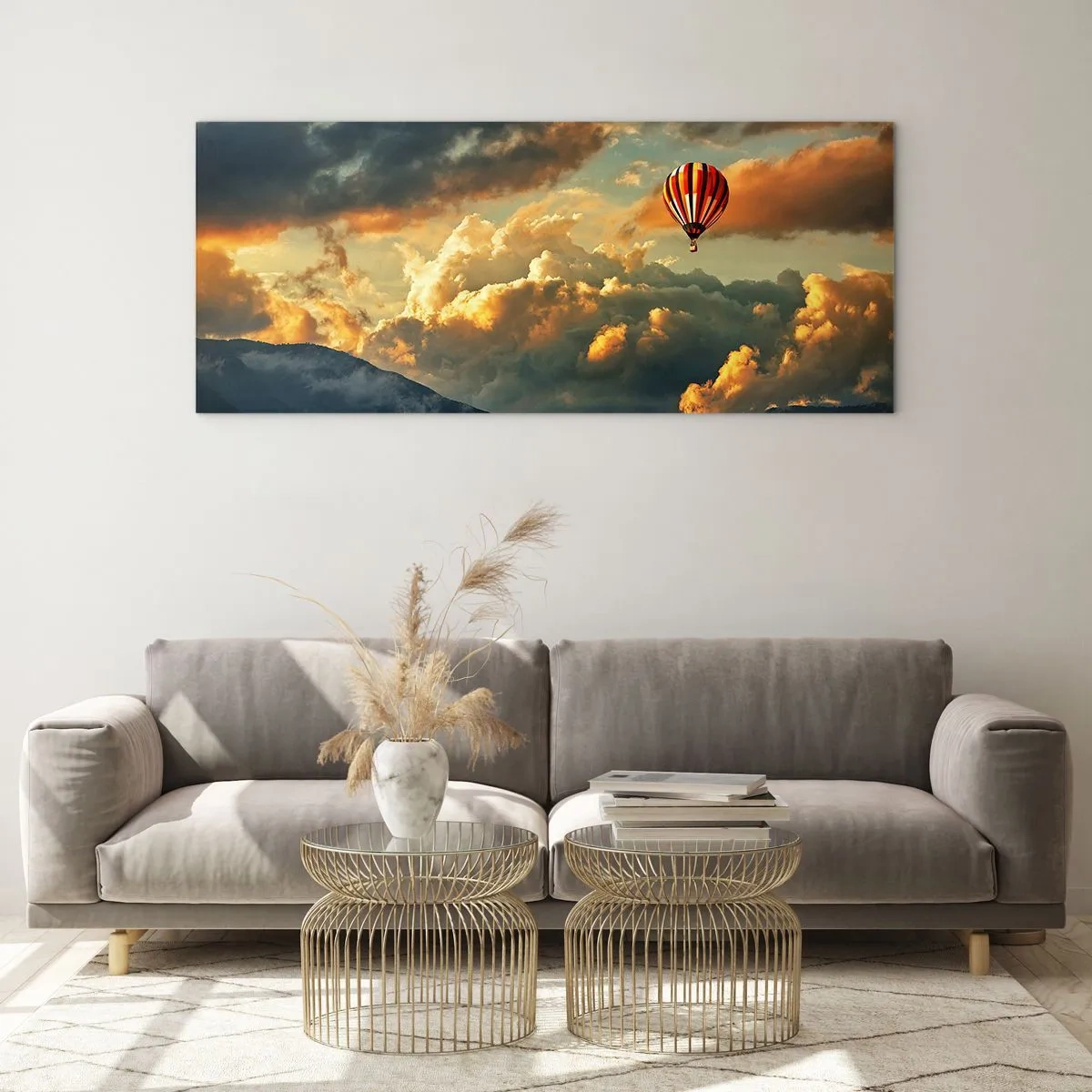Billede på glas - Jeg går, fordi jeg vil - 140x50 cm