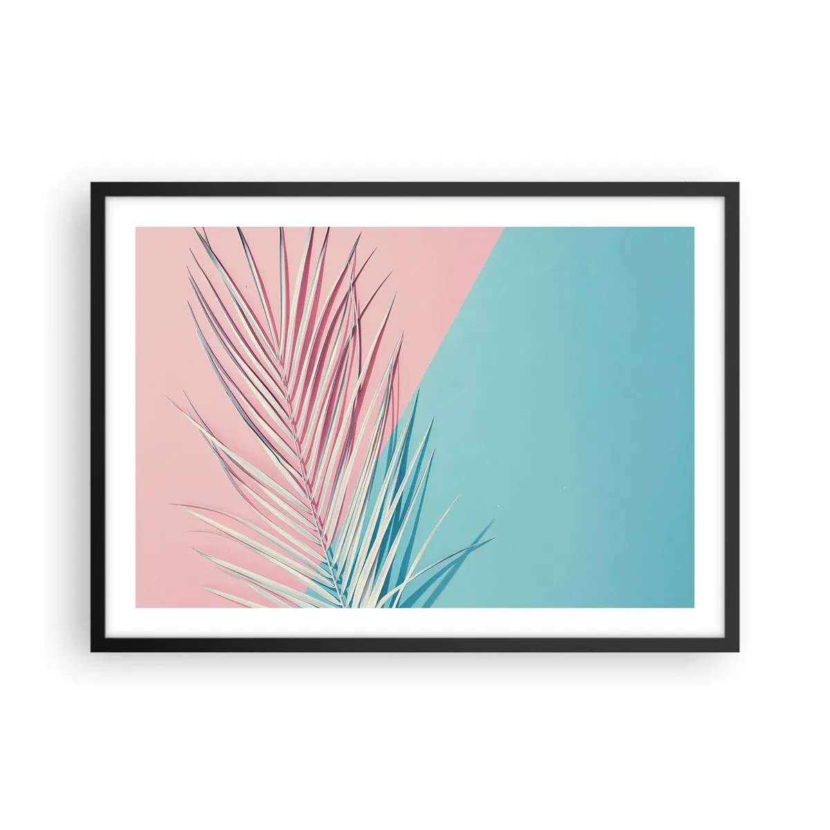 Plakat i sort ramme - Tropisk indtryk - 70x50 cm