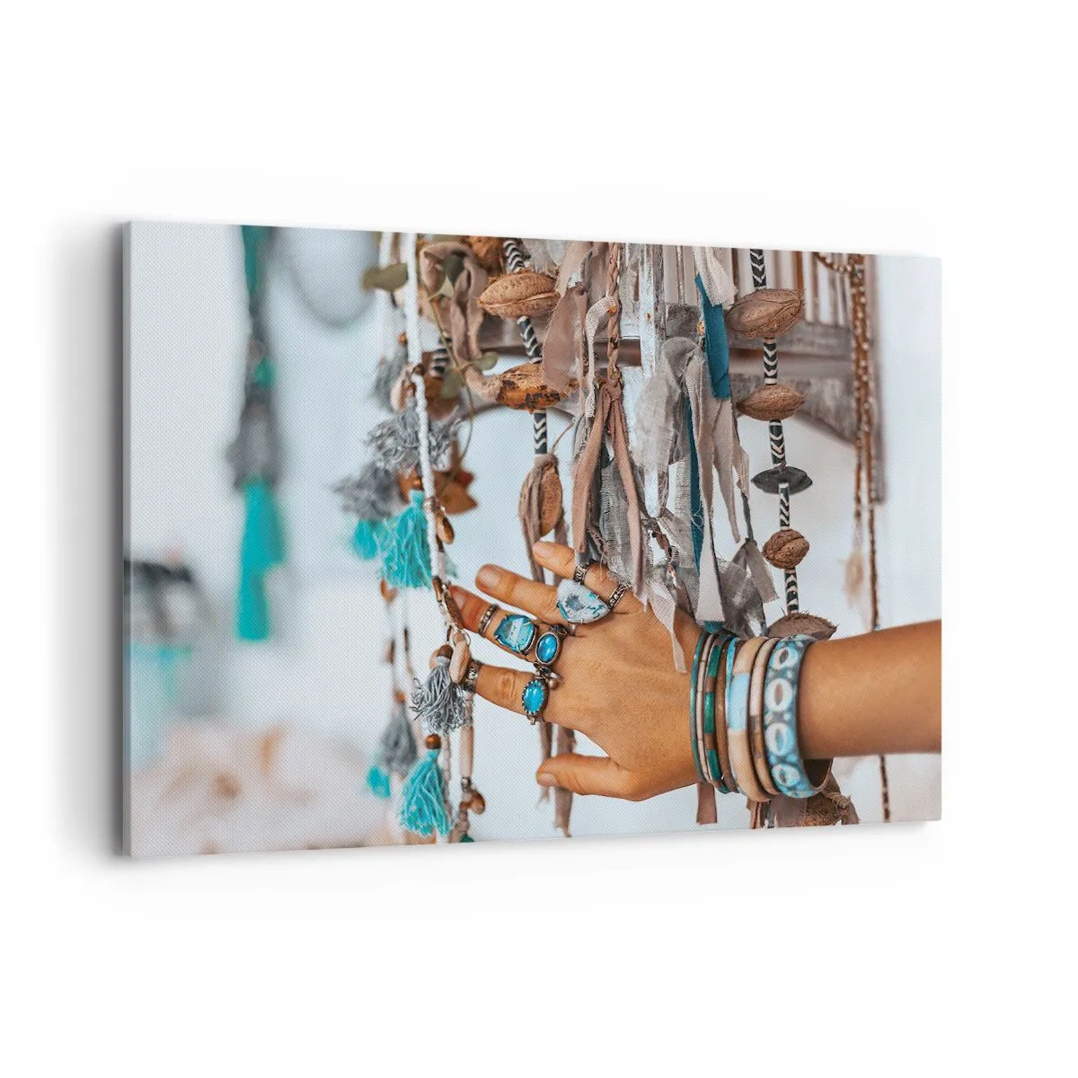 Lærredstryk - Billede på lærred - Lokale skatte - 100x70 cm