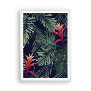 Plakat i hvid ramme - Brænd i grønt - 70x100 cm