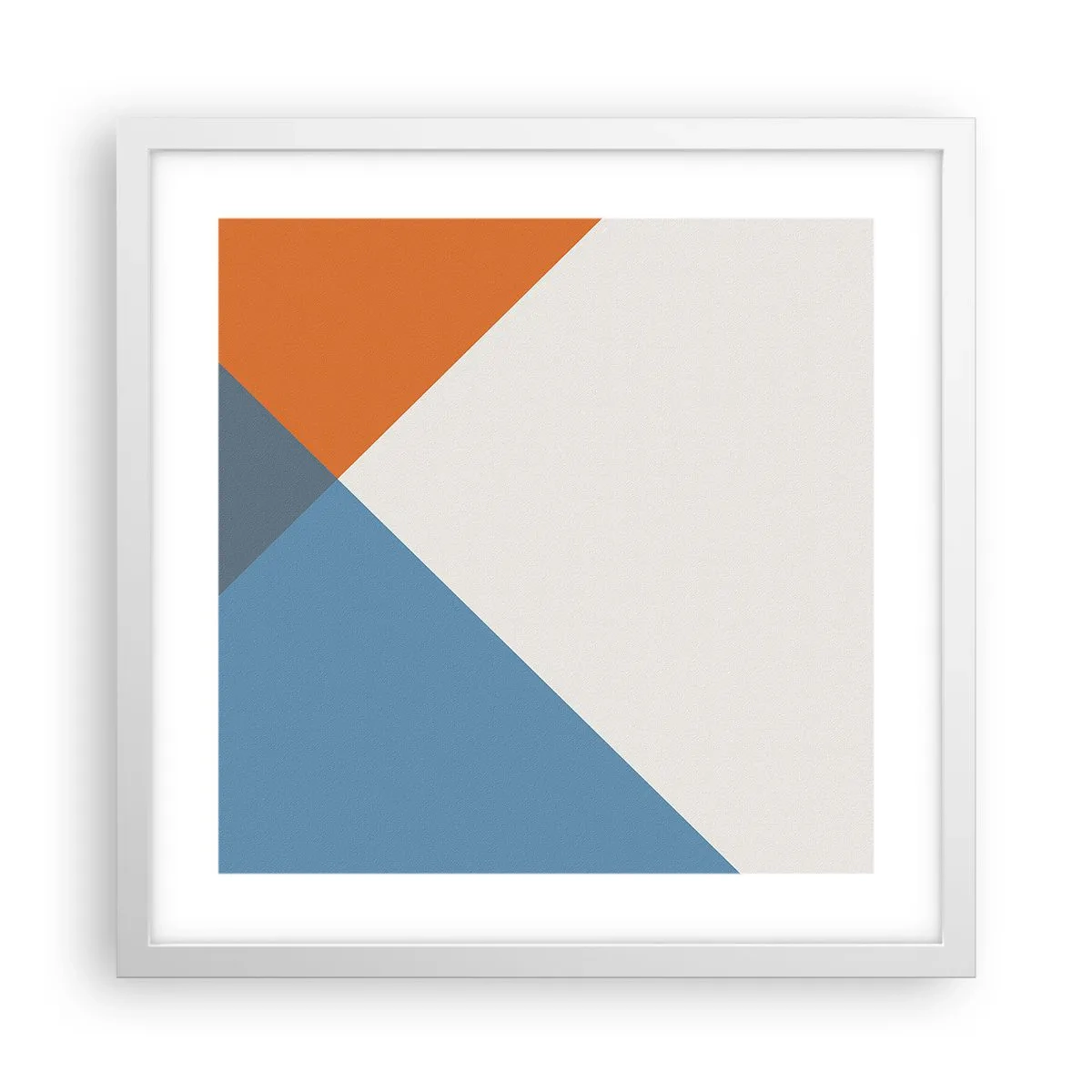 Plakat i hvid ramme - Med hensyn til ... - 40x40 cm