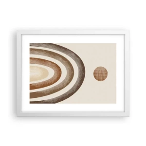 Plakat i hvid ramme - I en galakse langt, langt væk - 40x30 cm