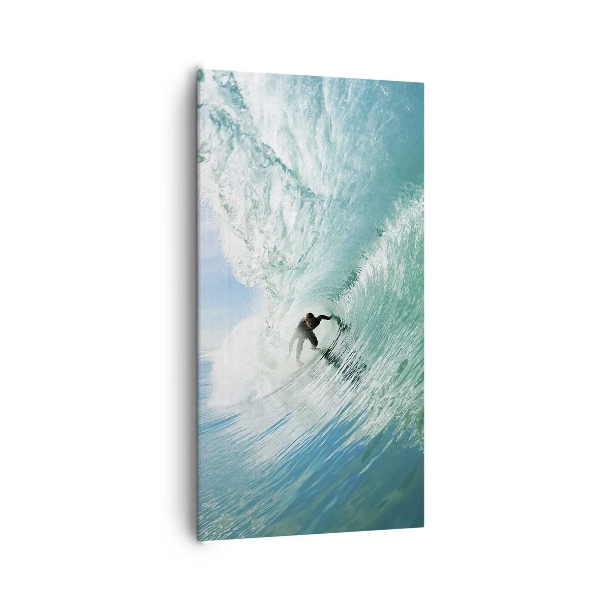 Lærredstryk - Billede på lærred - Altid på bølgen - 65x120 cm