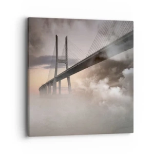 Lærredstryk - Billede på lærred - På en flod, der ikke eksisterer - 40x40 cm