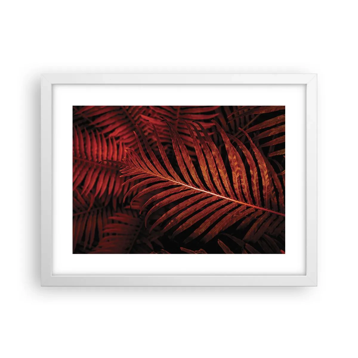 Plakat i hvid ramme - Livets varme - 40x30 cm