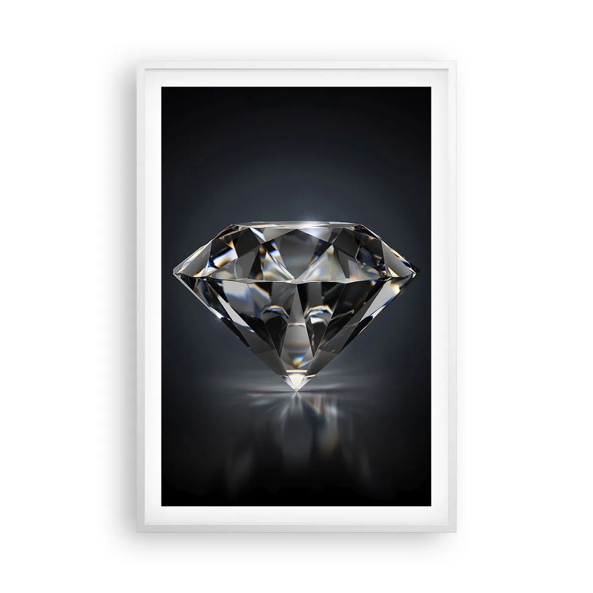 Plakat i hvid ramme - Bedste veninde - 61x91 cm