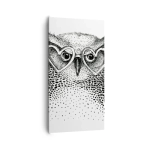 Lærredstryk - Billede på lærred - Klogt og med kærlighed - 65x120 cm