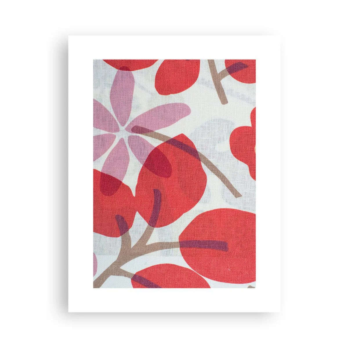 Plakat - Blomsterkomposition i pink - 30x40 cm