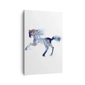 Lærredstryk - Billede på lærred - Og som om skoven havde flyttet sig - 80x120 cm