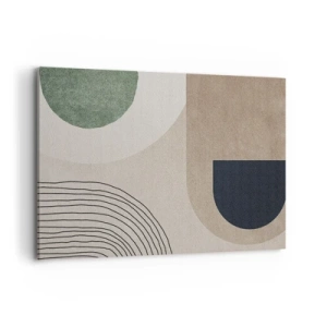 Lærredstryk - Billede på lærred - Blidheden i en oval - 100x70 cm