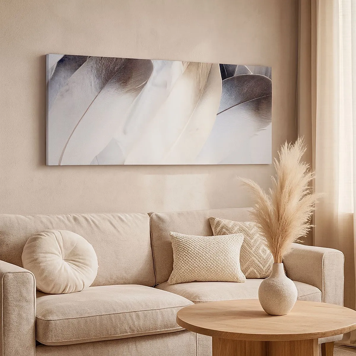 Lærredstryk - Billede på lærred - Næsten engleagtig - 100x40 cm