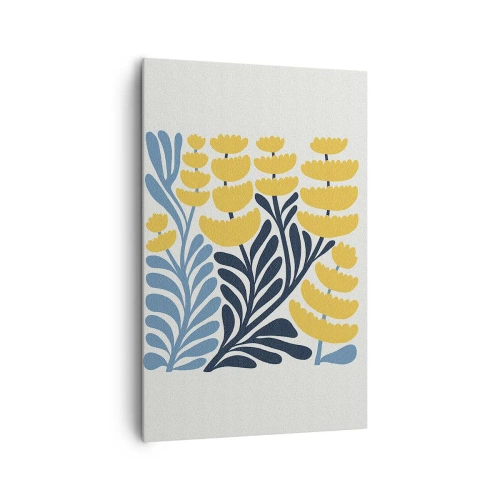 Lærredstryk - Billede på lærred - Solrig seng - 80x120 cm