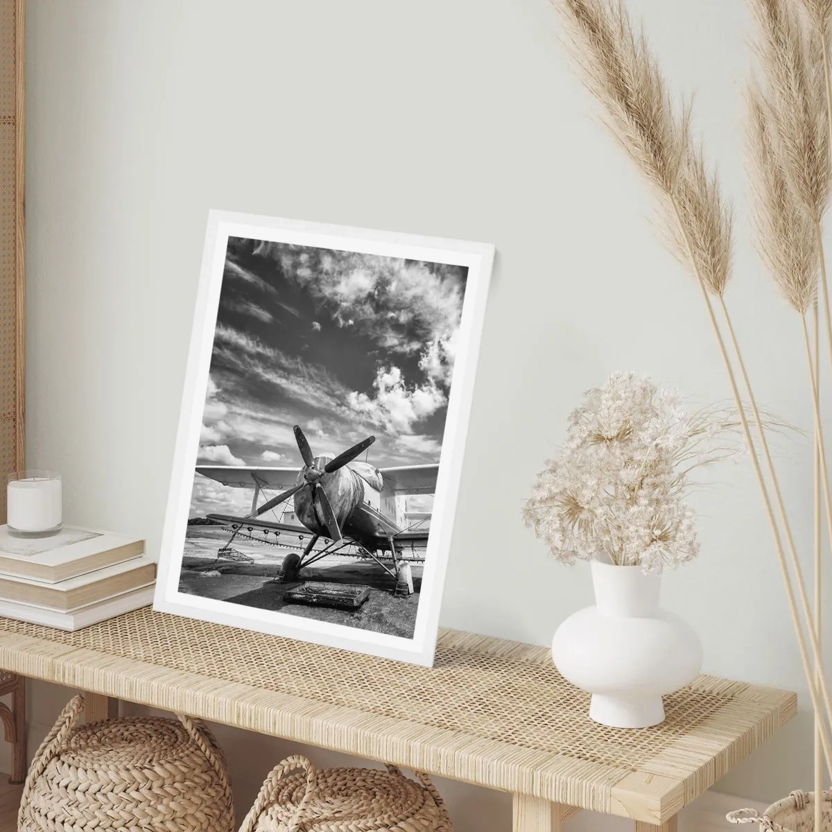 Plakat i hvid ramme - Jeg kan ikke vente! - 61x91 cm