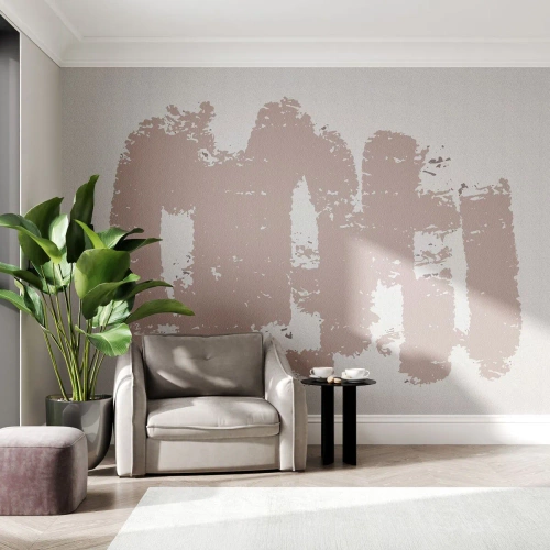 Fototapet Premium Sand - Abstraktion i sart rosa - Abstraktion, Tom, Minimalisme - 100x70 cm