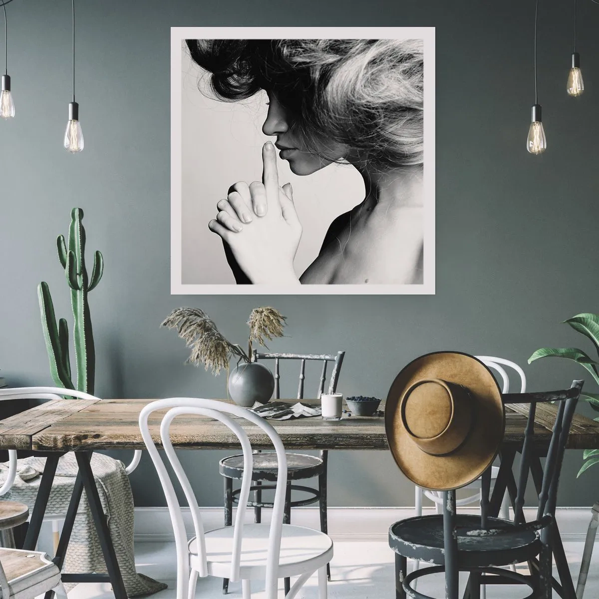 Plakat - Lyt til sig selv - 60x60 cm