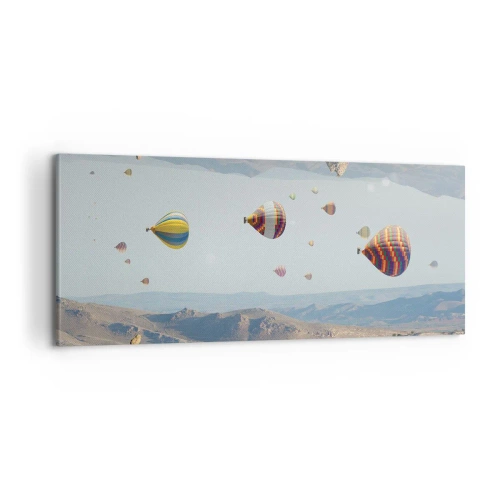 Lærredstryk - Billede på lærred - Alt er muligt her - 100x40 cm