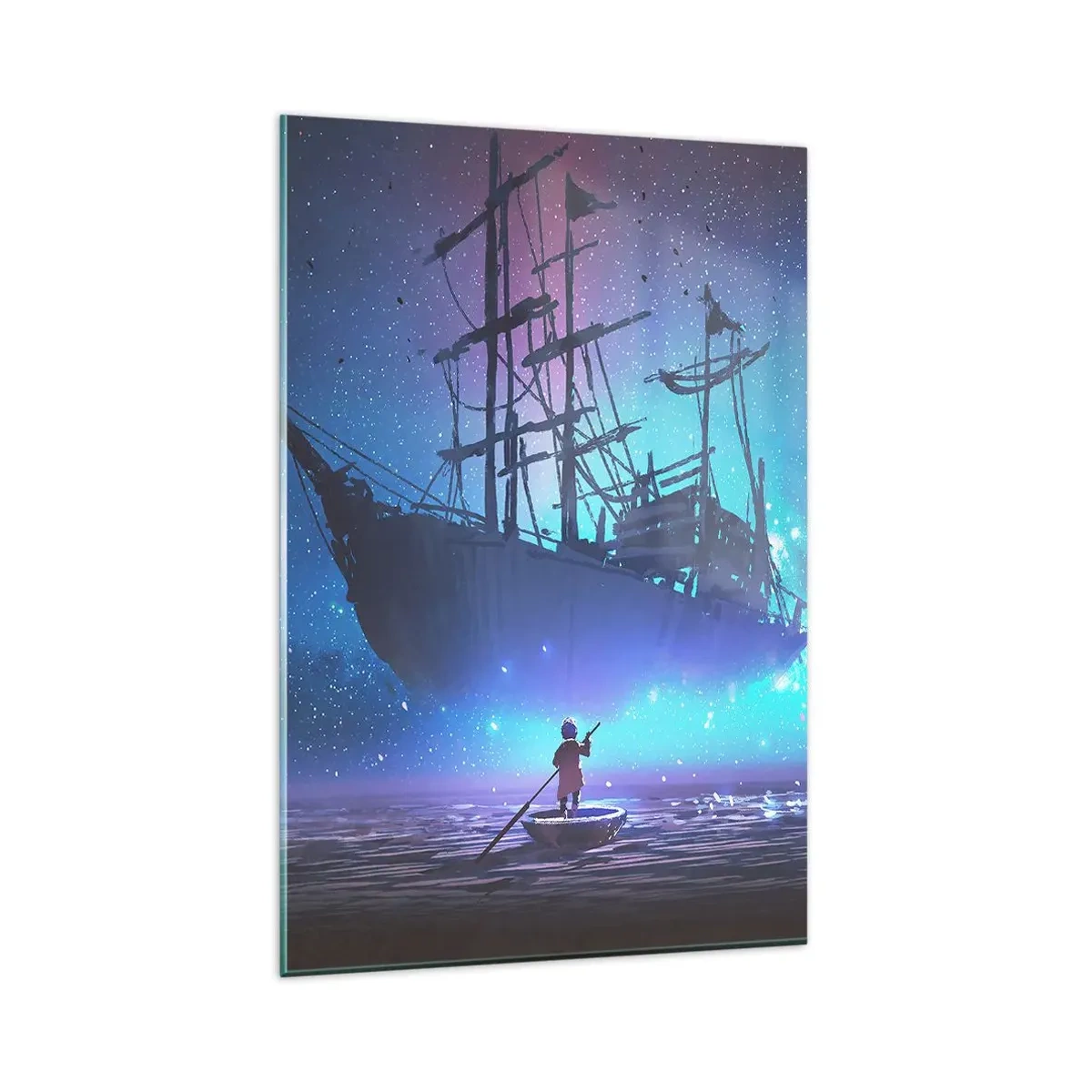 Billede på glas - Et møde med myten om havet - 80x120 cm