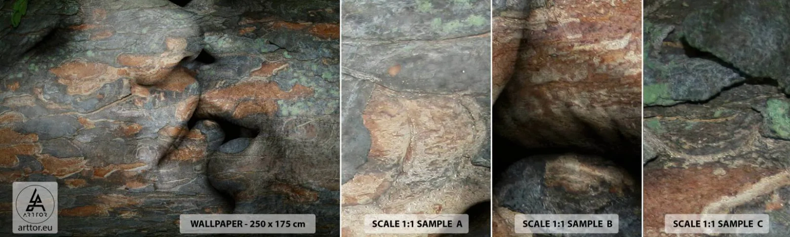 Fototapet Prøve Standard Eco - For altid sammen - Mennesker, Abstraktion, Grafik - 100x30 cm