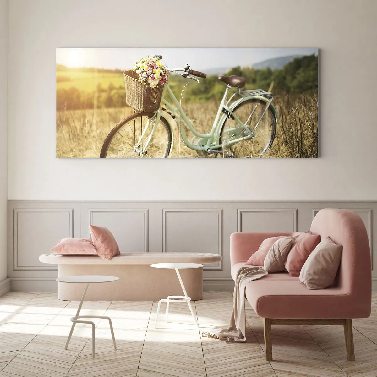 Billede på glas - Jeg bliver her et stykke tid - 120x50 cm