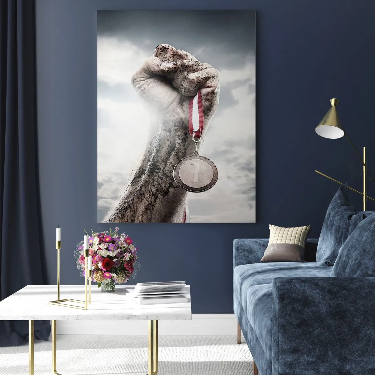 Billede på glas - Per aspera ad astra - 50x70 cm