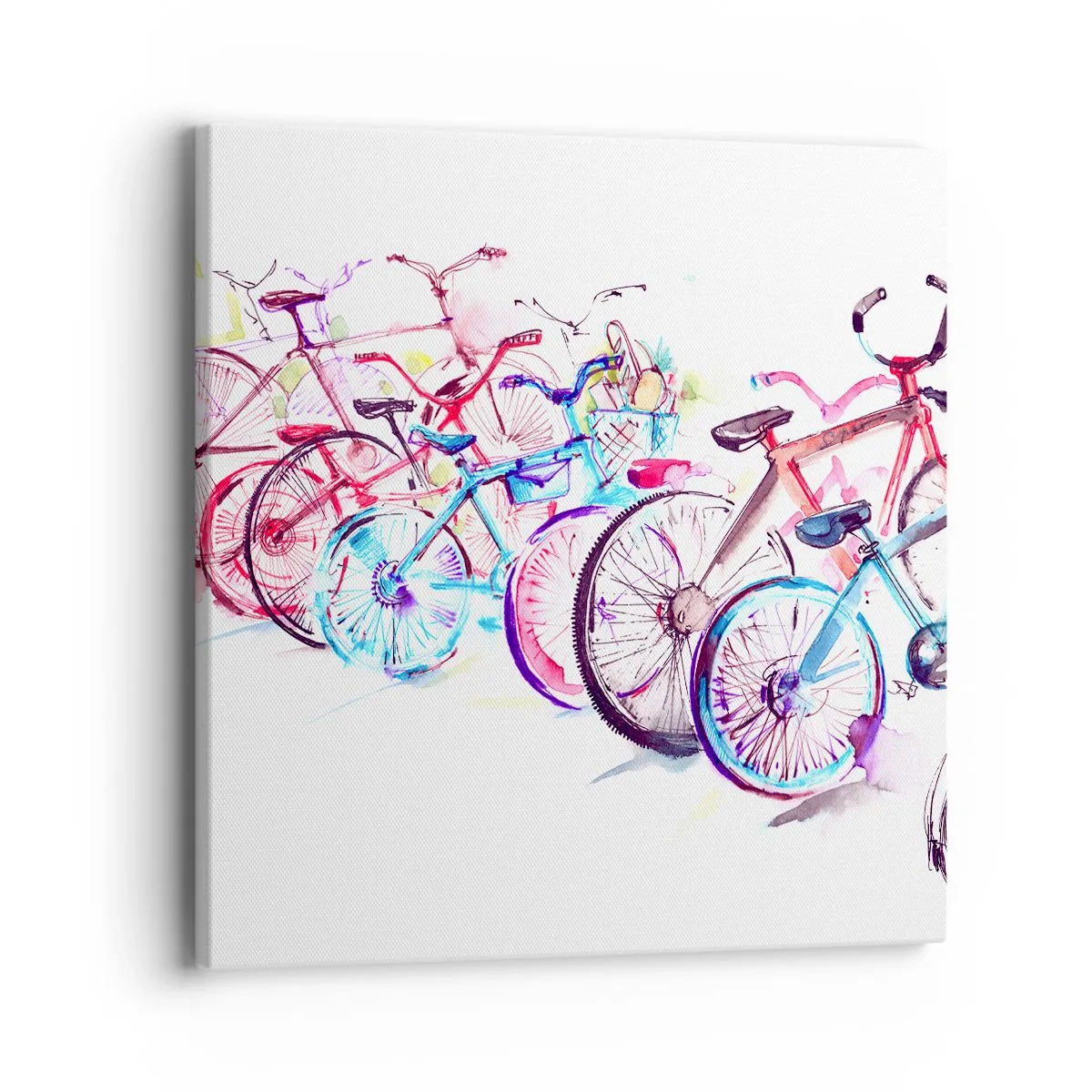 Lærredstryk - Billede på lærred - Antimoto klubmøde - 40x40 cm