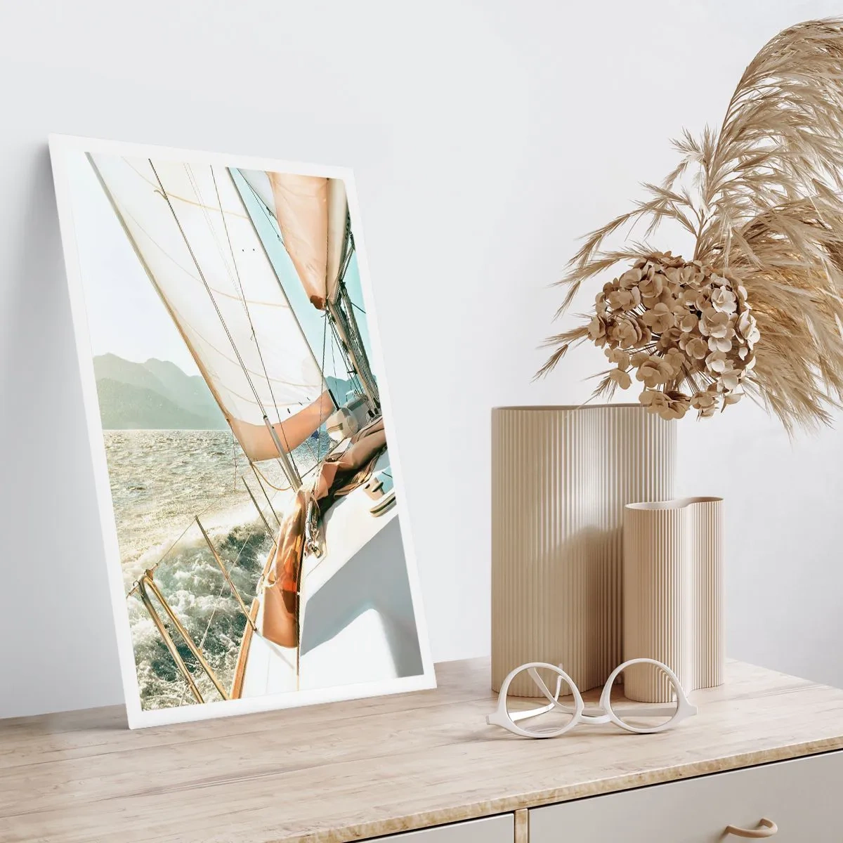 Plakat - Under fulde sejl - 50x70 cm