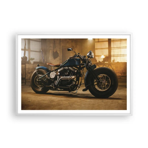 Plakat i hvid ramme - Jeg kan gøre alt - 100x70 cm