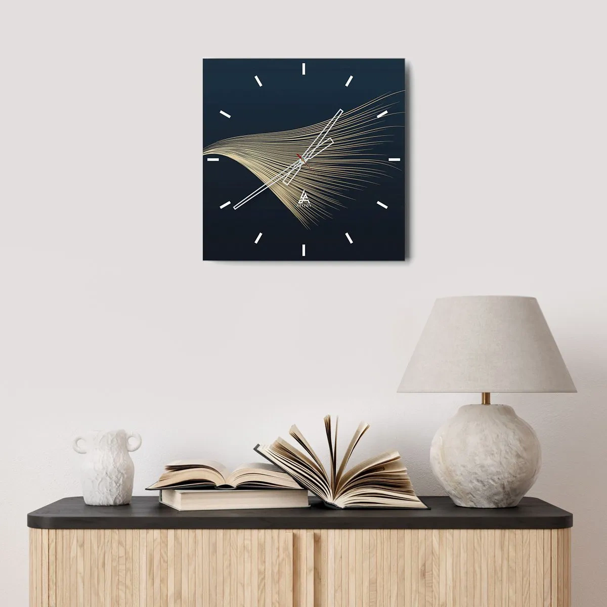 Vægur, Uret - Som en engels hår - 40x40 cm