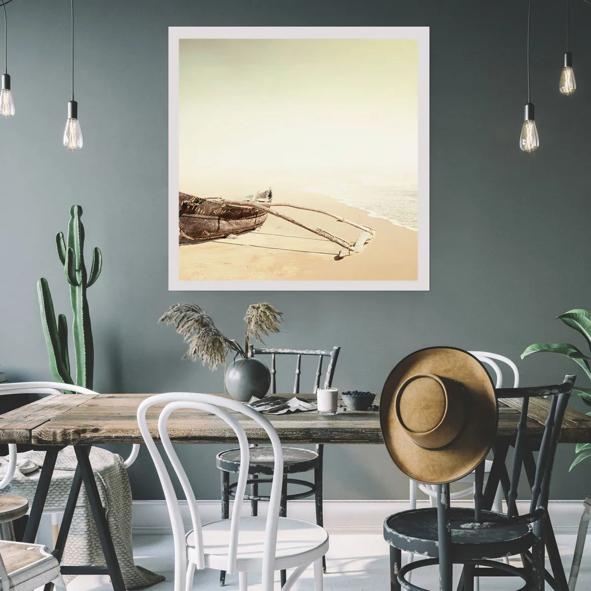 Plakat - Et minde om Sydhavet - 30x30 cm