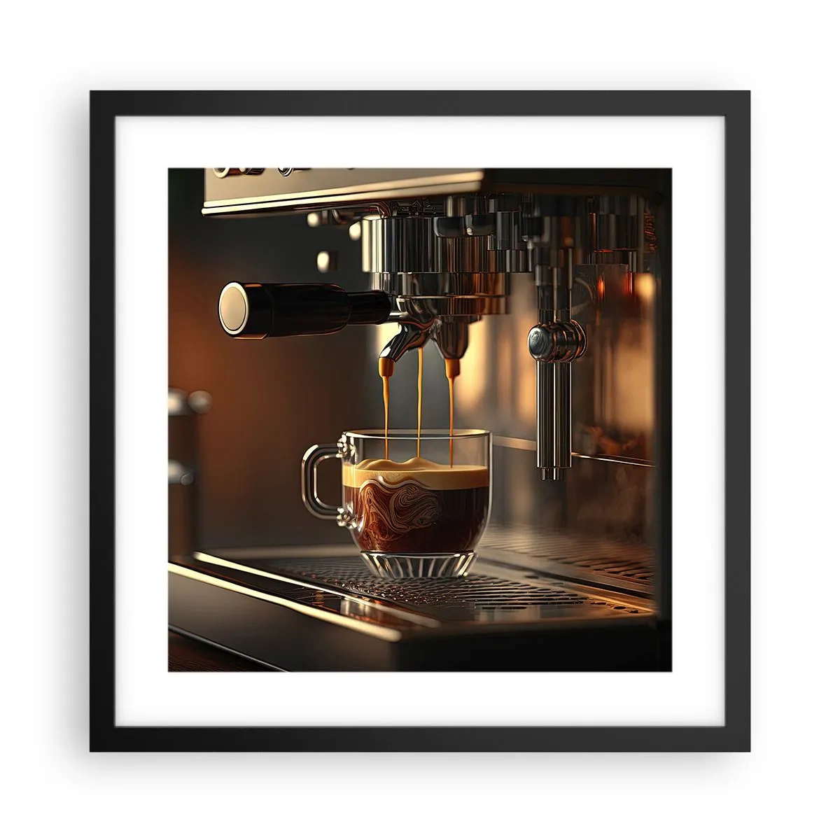 Plakat i sort ramme - En sensuel blanding - 40x40 cm