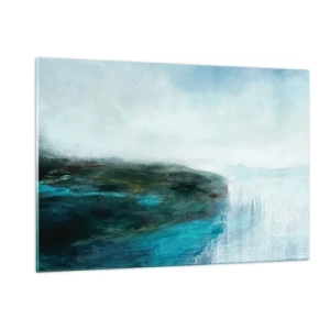 Billede på glas - Marin abstraktion - 120x80 cm