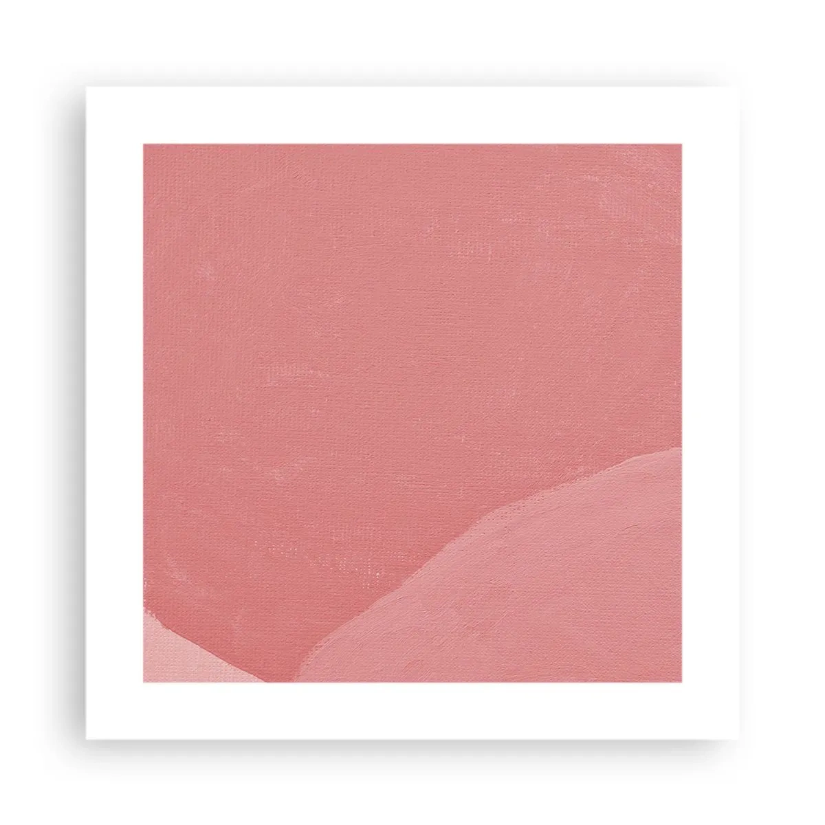 Plakat - Organisk komposition i pink - 40x40 cm