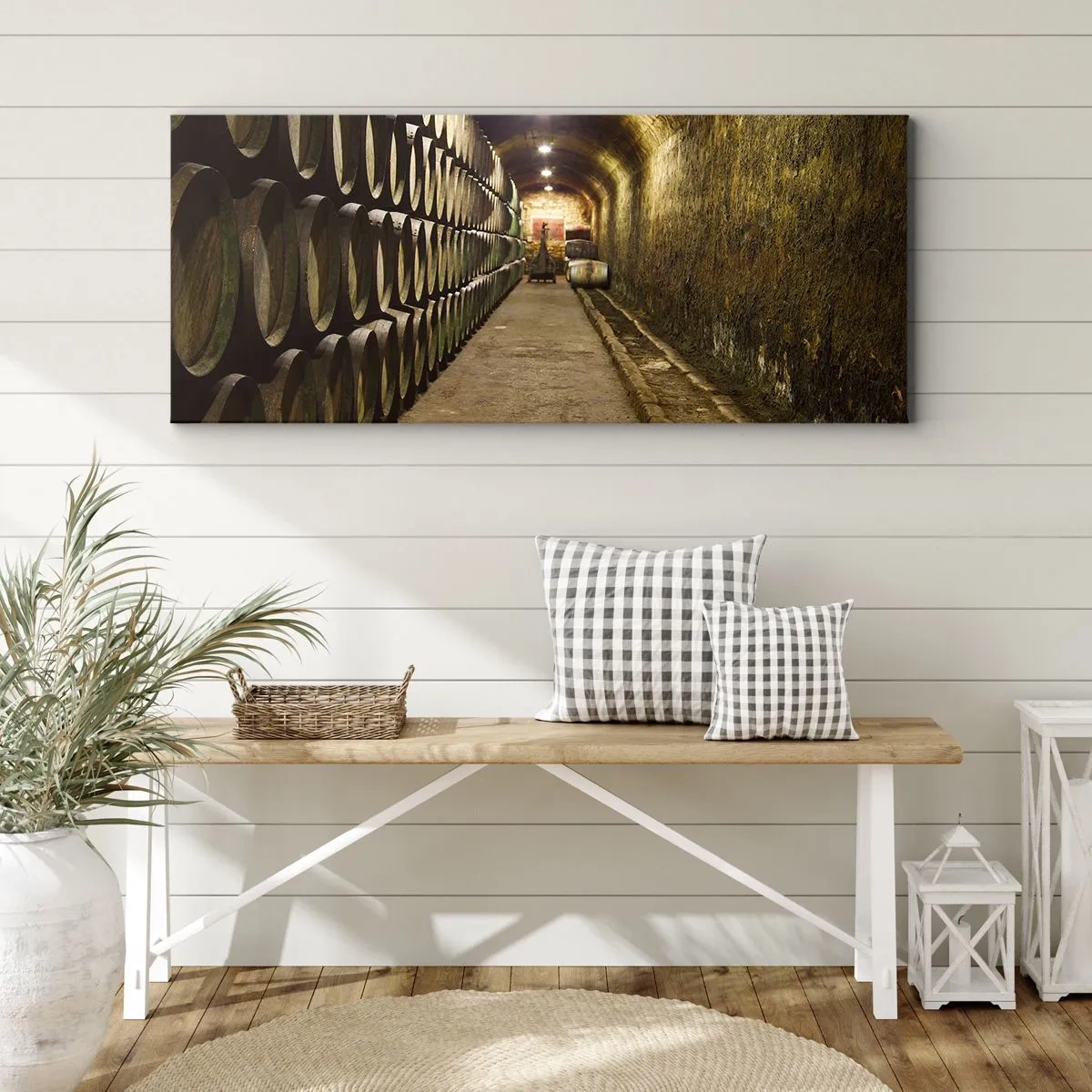 Lærredstryk - Billede på lærred - Det er godt at ligge ned - 100x40 cm