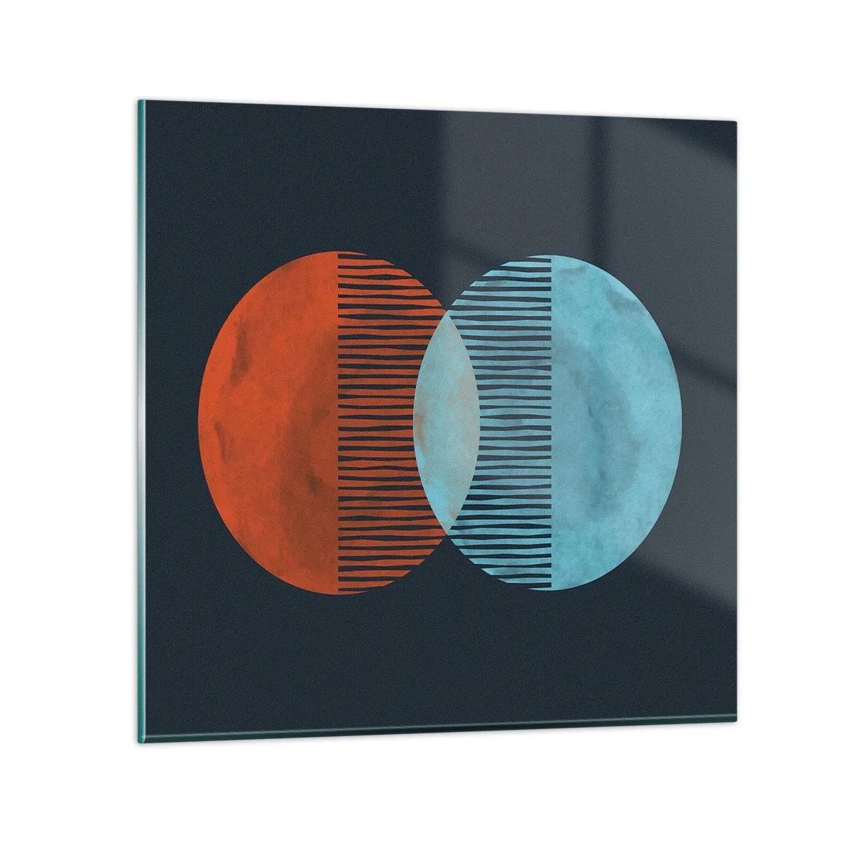 Billede på glas - Astronomisk fantasi - 30x30 cm