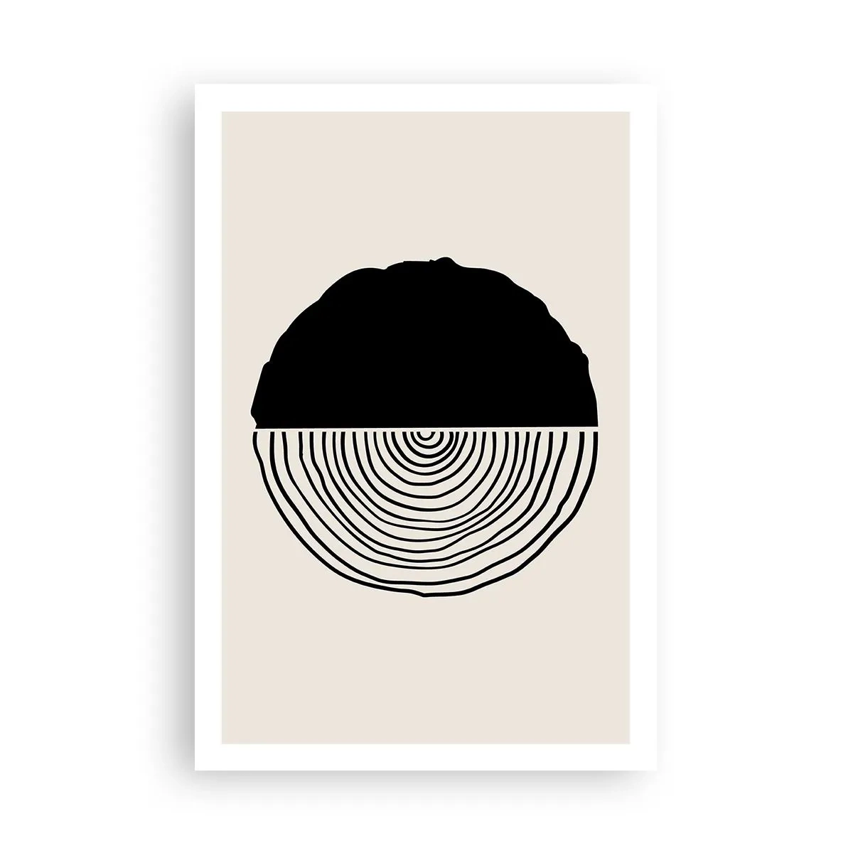 Plakat - Halvt og halvt - 61x91 cm