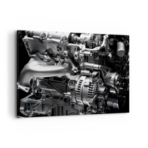 Lærredstryk - Billede på lærred - Stål, smuk, stærk - 100x70 cm