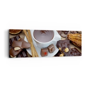 Lærredstryk - Billede på lærred - Fra en eventyrlig chokoladefabrik - 90x30 cm