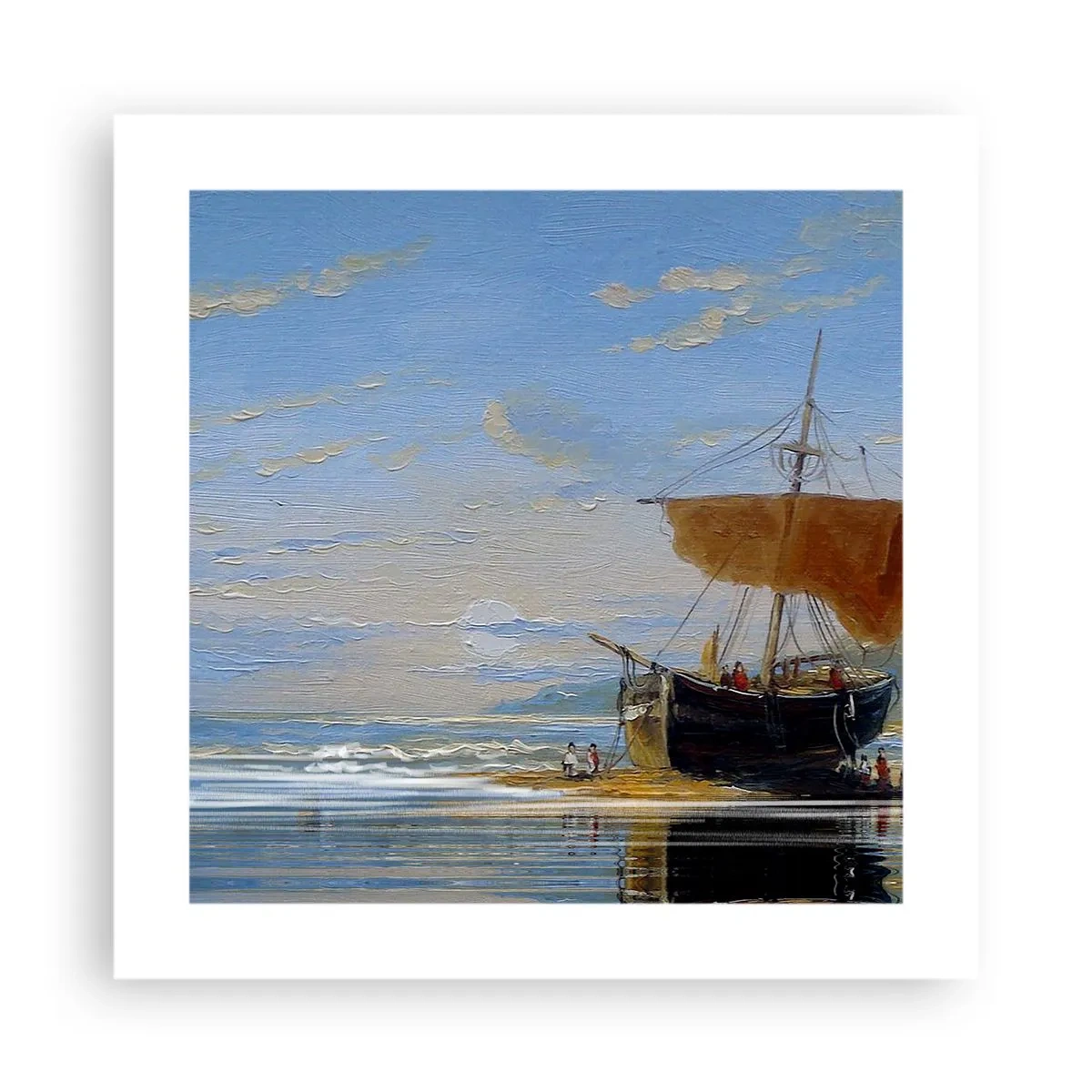 Plakat - Vand, jord, luft - 40x40 cm