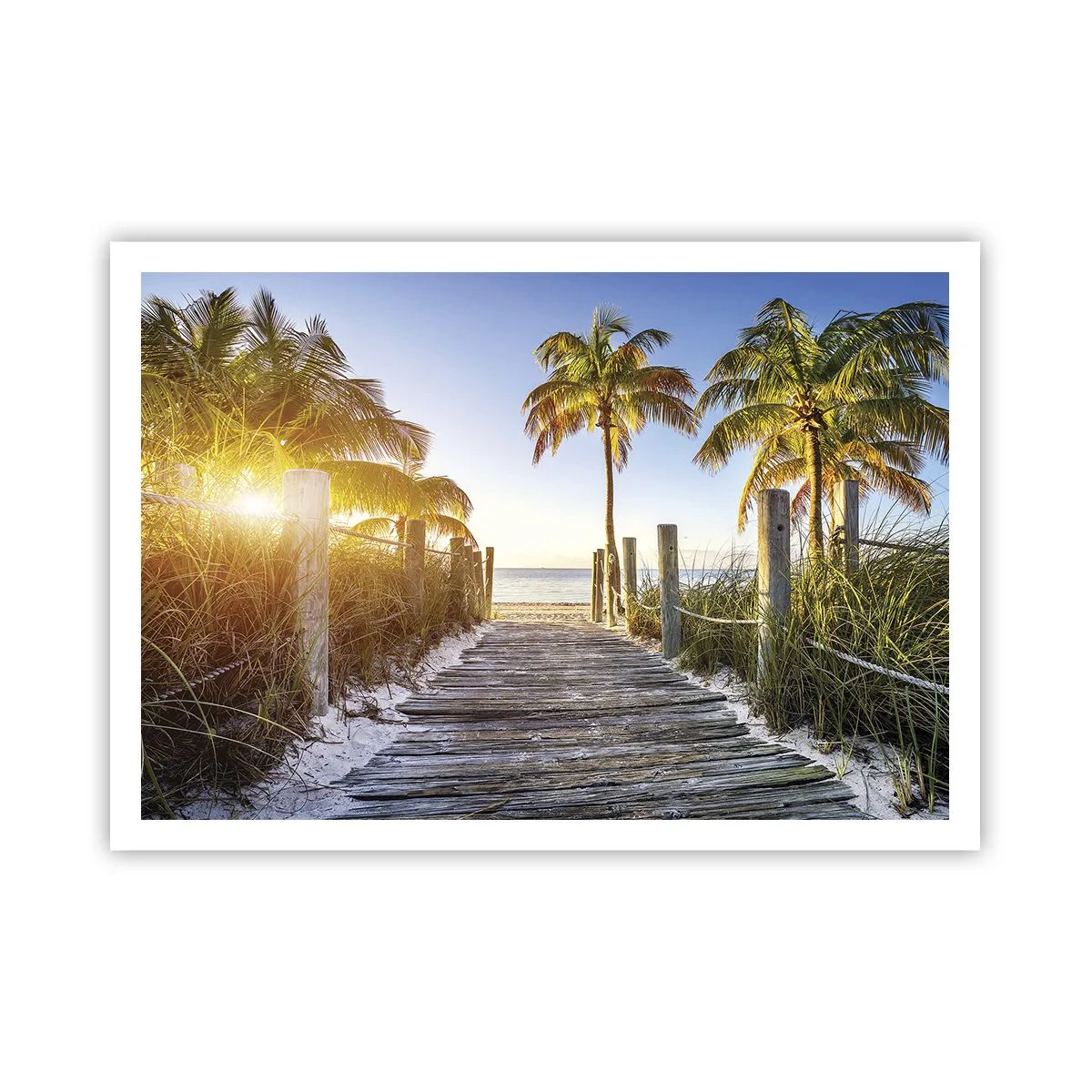 Plakat - Direkte til paradis - 100x70 cm