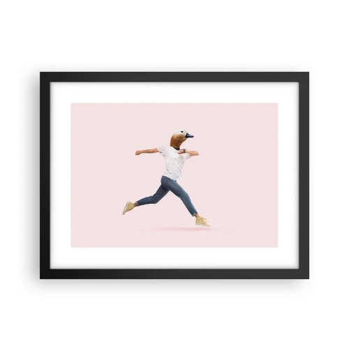 Plakat i sort ramme - En knivspids absurditet - 40x30 cm