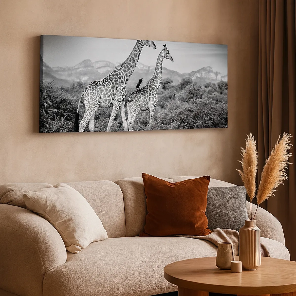 Lærredstryk - Billede på lærred - Afrikas overklasse - 30x30 cm