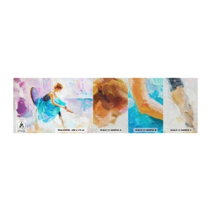 Prøve Fototapet Premium Sand - Ubeskrivelig ynde, subtil charme - Ballerina, Dans, Ballet - 100x30 cm