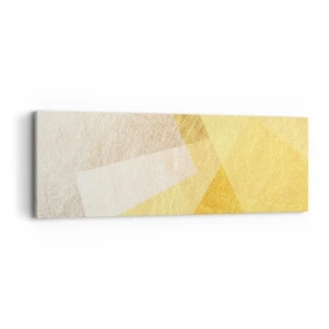 Lærredstryk - Billede på lærred - Geometriens vejr - 90x30 cm